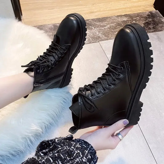 Women Boot Autumn Winter New Fashion Classic Short Boot Handsome Ankle Boot Work Clothes Shoe Botas Mujer
