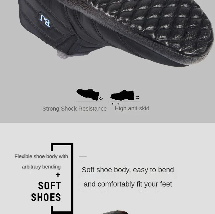 Snow Women Boots Fashion Unisex Shoes Slip On Platform Shoes For Women Ankle Boots Waterproof Plush Winter Shoes Botas Mujer