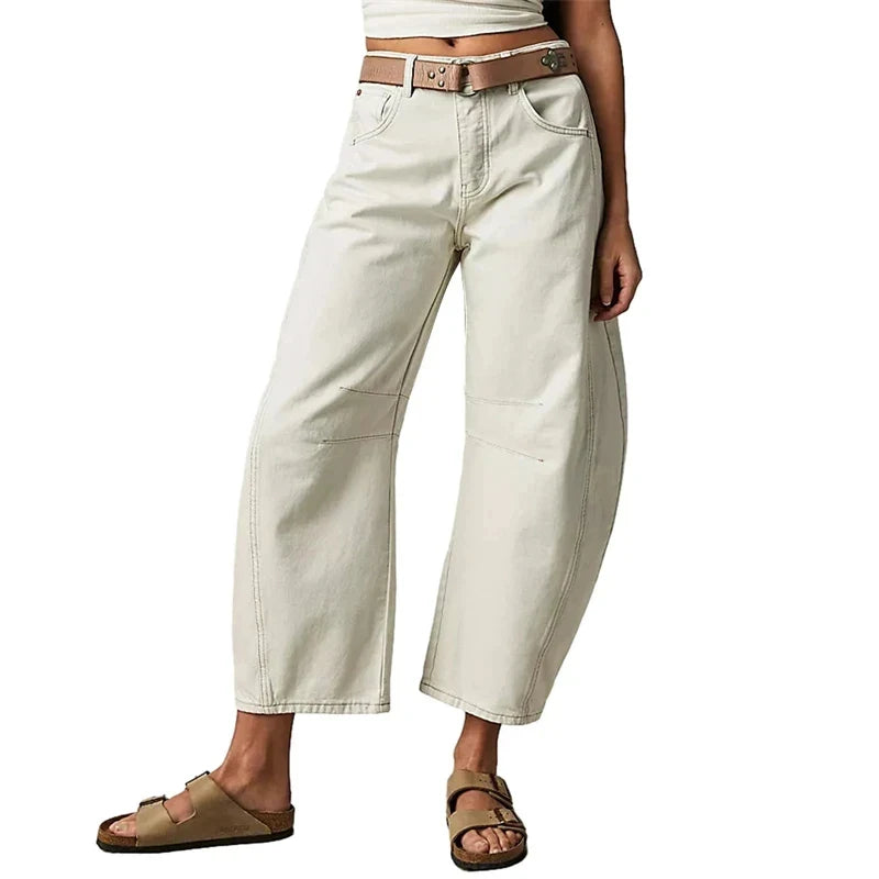 Pantalones vaqueros de pierna ancha para mujer, informales, holgados, de cintura baja, estilo boyfriend, con bolsillos, estilo Y2K
