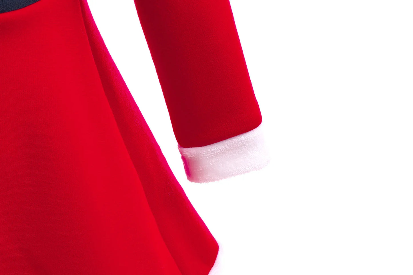 Vestido rojo navideño con capucha para niñas, ideal para el jardín de infancia, la escuela o cualquier ocasión. Disfraz cómodo para fiestas navideñas.