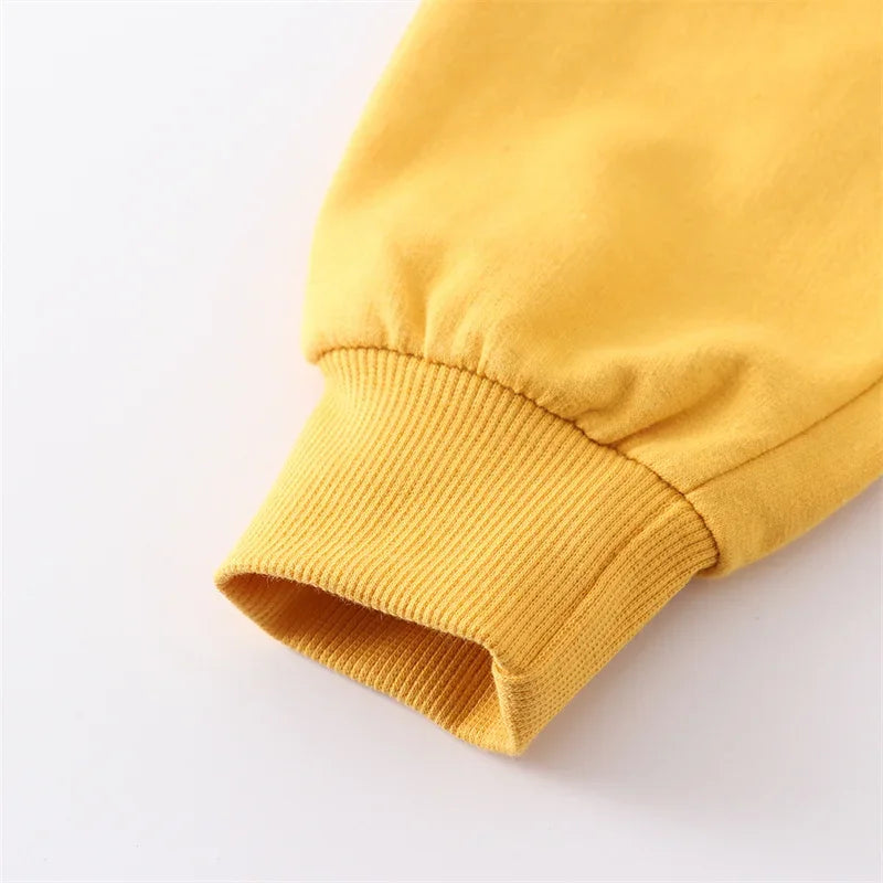 Jumping Meters 2-7T Yellow Children's Trousers Pants Plain Hot Selling Boys Girls Sweatpants Kids Sweatpants
