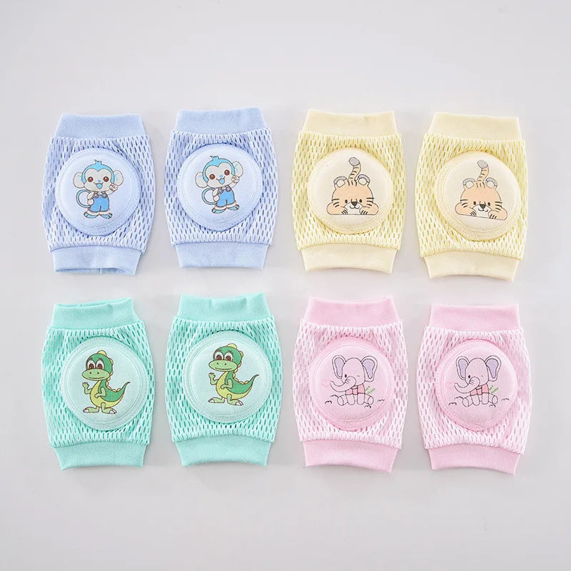 1 Pair Baby Knee Pads Leg Warmer Safety Bear Girl Boy Kids Accessories Crawling Gaiter Toddlers Protector Infant Animal Cushion