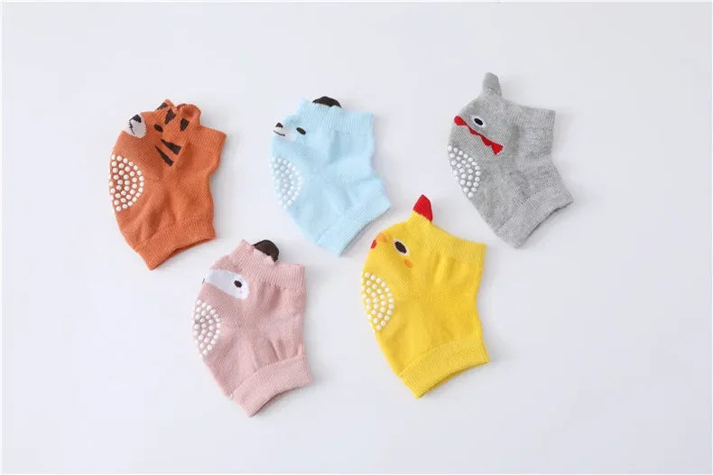 0-3 Years Cotton  Baby Knee Pad Girls Boys Anti-slip Knee Pads Newborn Protector Crawling Elbow Cushion Kid Leging Kneecaps