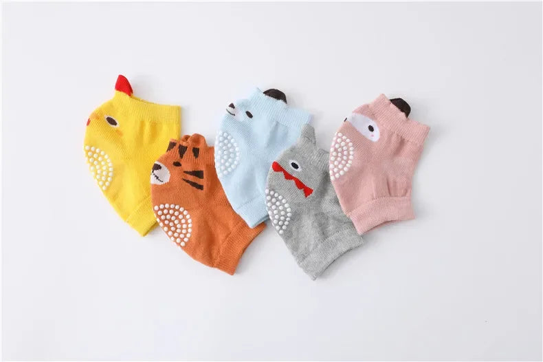 0-3 Years Cotton  Baby Knee Pad Girls Boys Anti-slip Knee Pads Newborn Protector Crawling Elbow Cushion Kid Leging Kneecaps