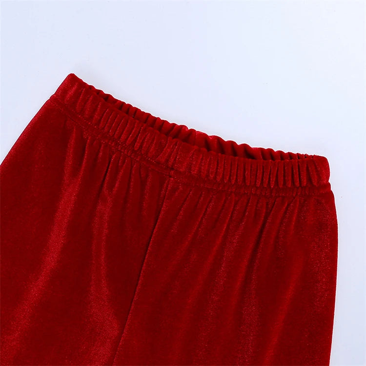 Christmas Baby Boy Girl Red Pajamas Sets For New Year Velvet Kids Family Match Pyjamas Bathrobe Outfits Children Pjs Homewear