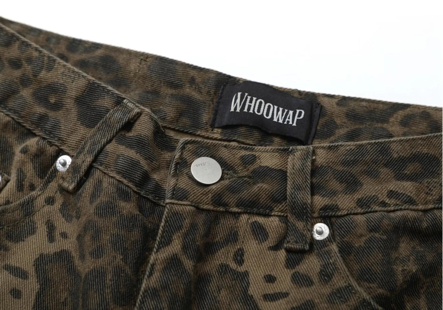 Baggy Leopard Jeans Coquette y2k clothes Women High Waisted Casual Wide Leg Denim Pants Fashion Streetwear Retro Straight Jeans