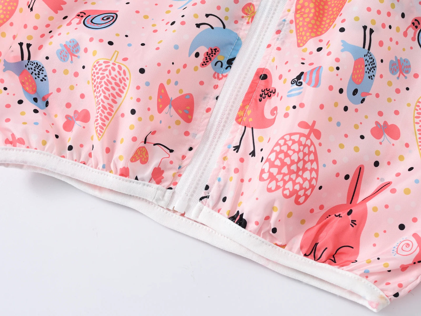 Cool and fashionable all kinds of lovely hooded jackets sunscreen printed jackets colorful children's animal printed sunscreen j