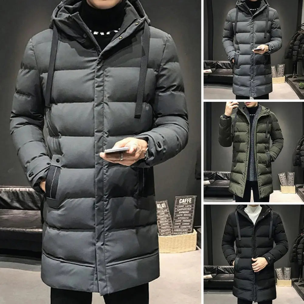 2025 Winter Parkas Men Warm Thick Windproof Jacket Men Quality Hooded Cotton Padded Coat Men Fashion Waterproof Outwear