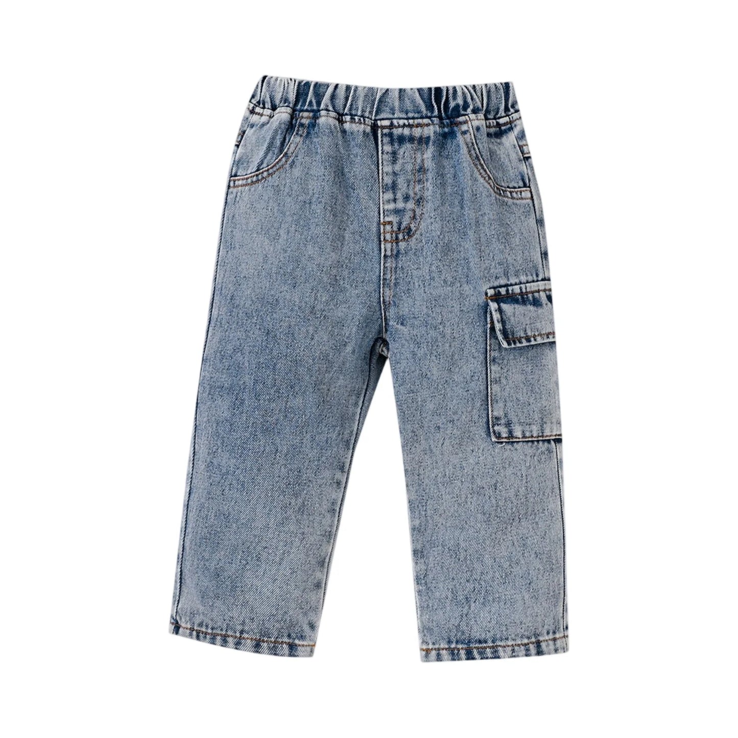 Pantalones largos de moda para primavera y otoño, nuevos estilos, vaqueros casuales para niños, vaqueros de pierna recta, ropa de calle para niños.