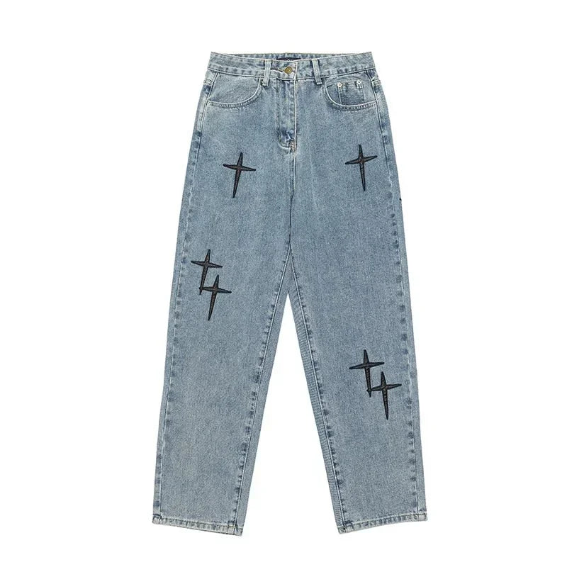 Pantalones cargo de pierna ancha para hombre, ropa de calle, pantalones vaqueros holgados para hombre, pantalones rectos de moda para hombre, ropa de calle para hombre, pantalones cargo, ropa Y2K