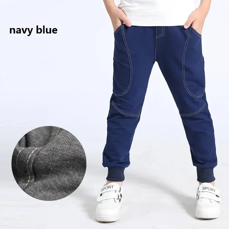 Pantalones deportivos de algodón para niños, estilo coreano, moda de primavera y otoño, para adolescentes de 10 a 12 años