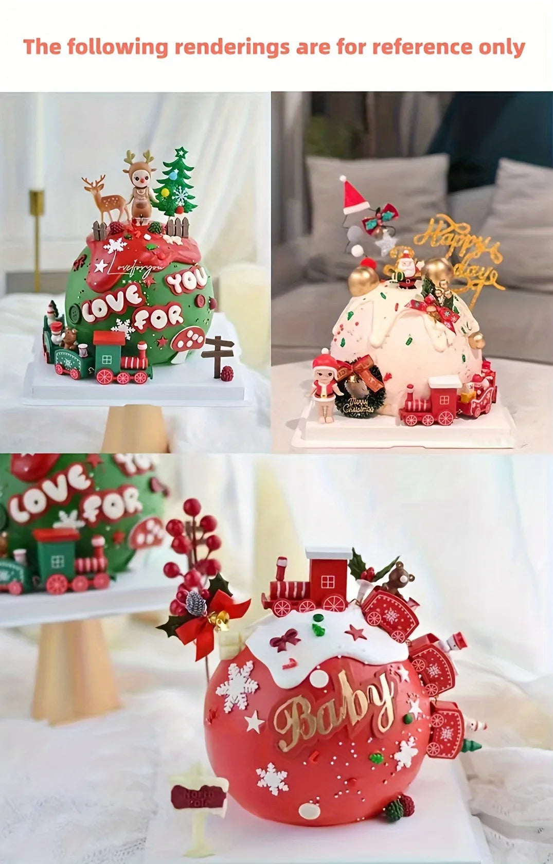 Christmas Plastic Train Merry Christmas Decorations for Home 2025 Xmas Tree Ornament Navidad Noel Happy New Year Kids Gifts 2026