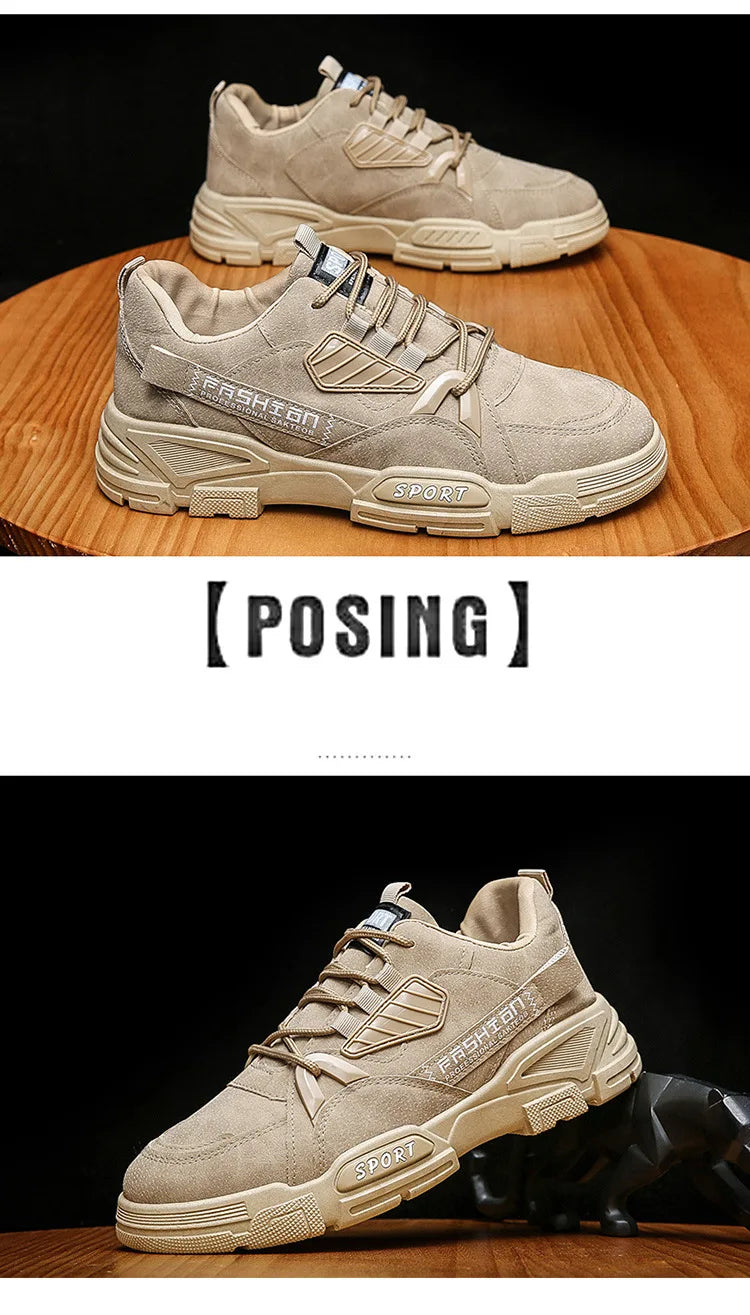 Baskets homme imperméables, bottes de travail, chaussures de travail à semelle épaisse en peluche, résistantes au froid, à lacets, antidérapantes, en coton, nouveauté 2025