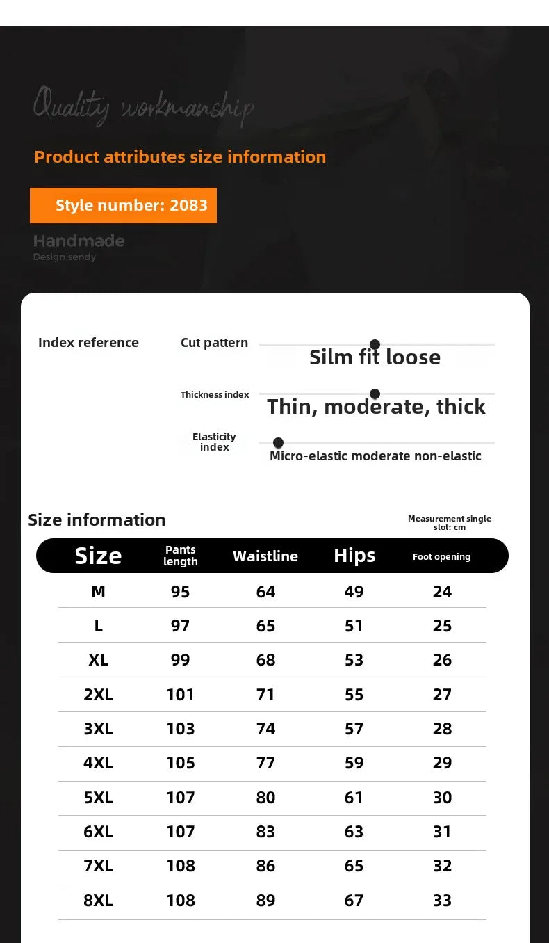 Nuevo estilo primavera verano negro azul cargo jeans hombres streetwear pantalones vaqueros jogger masculino holgado harem jeans talla grande M-8XL