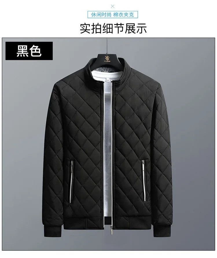 2025 Men's Thick Warm Bomber Jacket Coats Autumn Winter Fleece Lined Casual Jacket for Men Slim Fit Winter Clothing Parkas 5XL