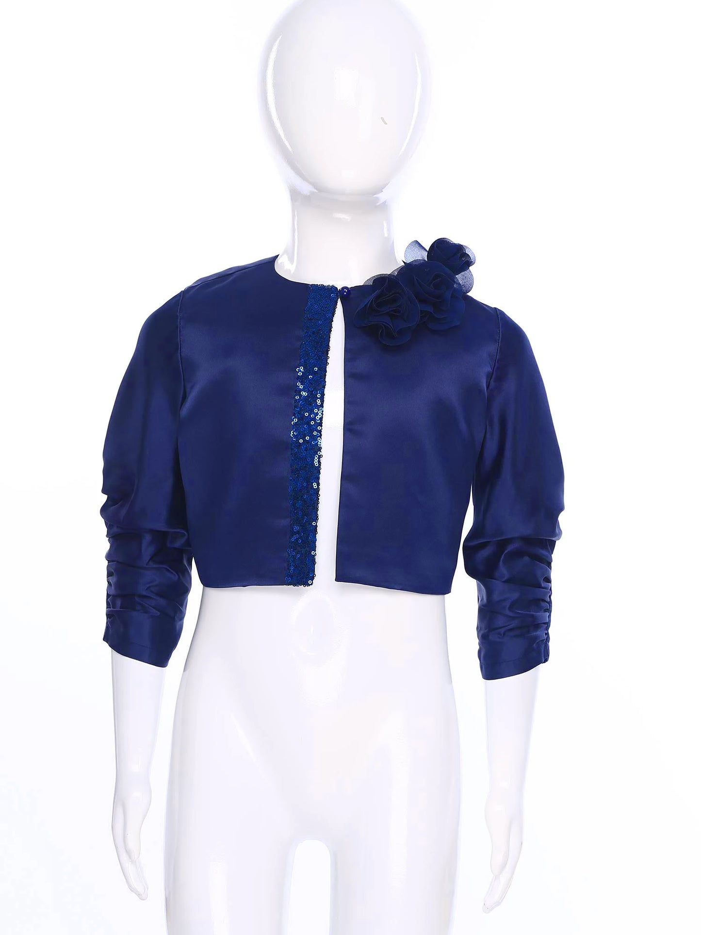 Girls Party Bolero Coats Short Jackets Prom Banquet Communion Jacket Birthday Gift Wedding Wrap Outerwear Flower Girl Clothes