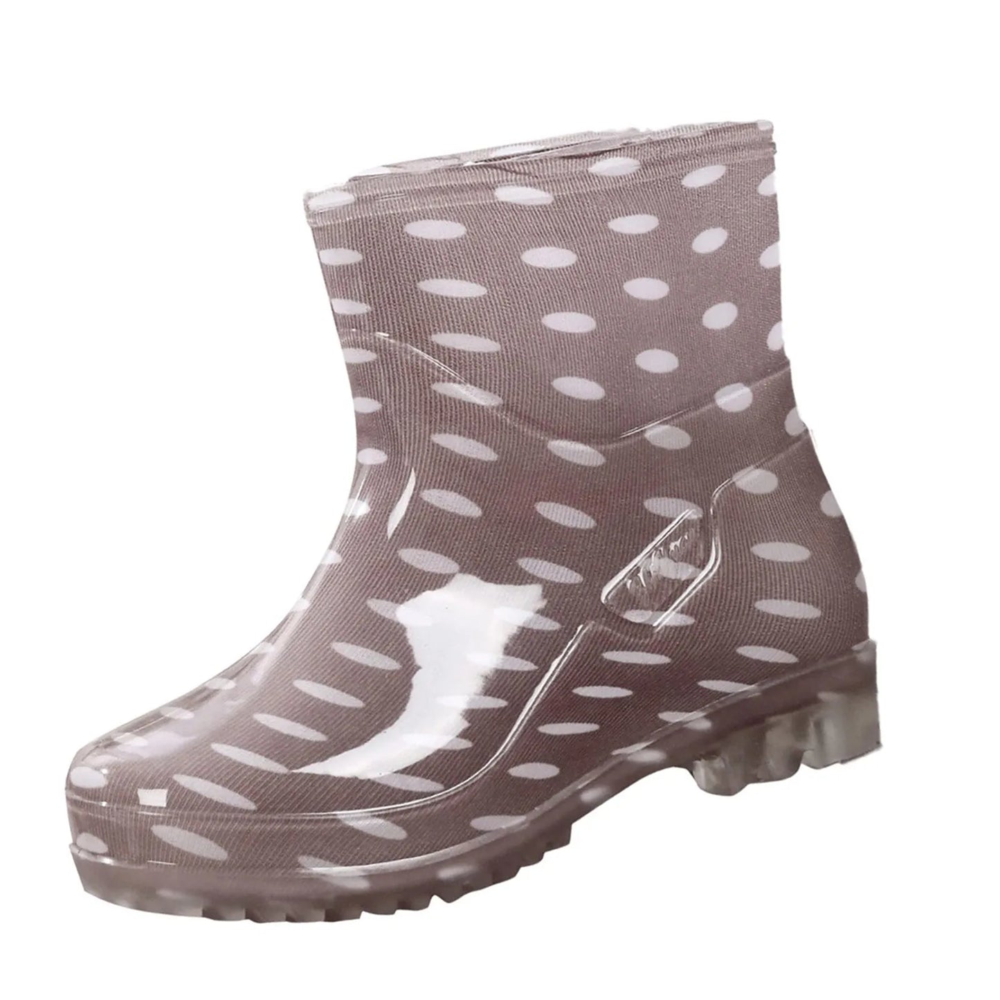 Fashionable Print Rain Boots Adult Women's Waterproof Boots Anti-slip Wear-resistant Shoes Mid-high Boot  Rain Shoes