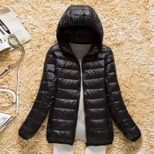 Abrigo corto fino acolchado de algodón para mujer, nuevo estilo coreano 2022, chaqueta holgada con capucha de algodón para otoño/invierno para hombre