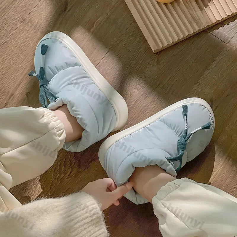 Women New Warm Snow Boots Women Waterproof Winter Sports Cotton Boots Comfortable Thick Bottom Plush Lining Cotton Padded Shoes