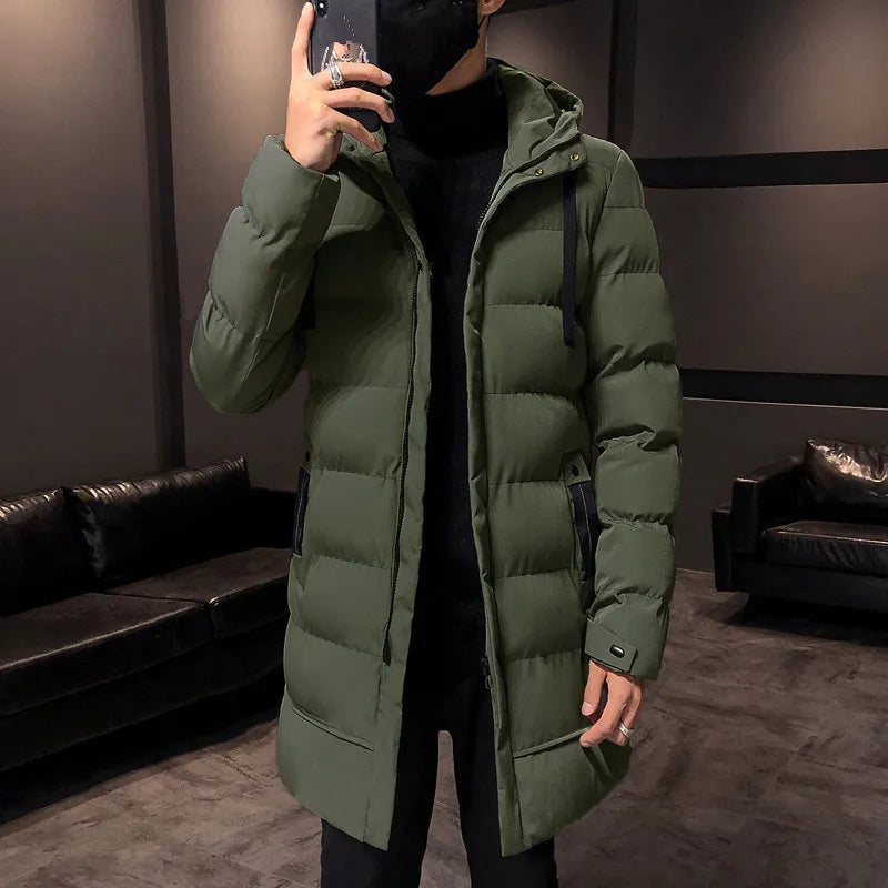 2025 Winter Parkas Men Warm Thick Windproof Jacket Men Quality Hooded Cotton Padded Coat Men Fashion Waterproof Outwear
