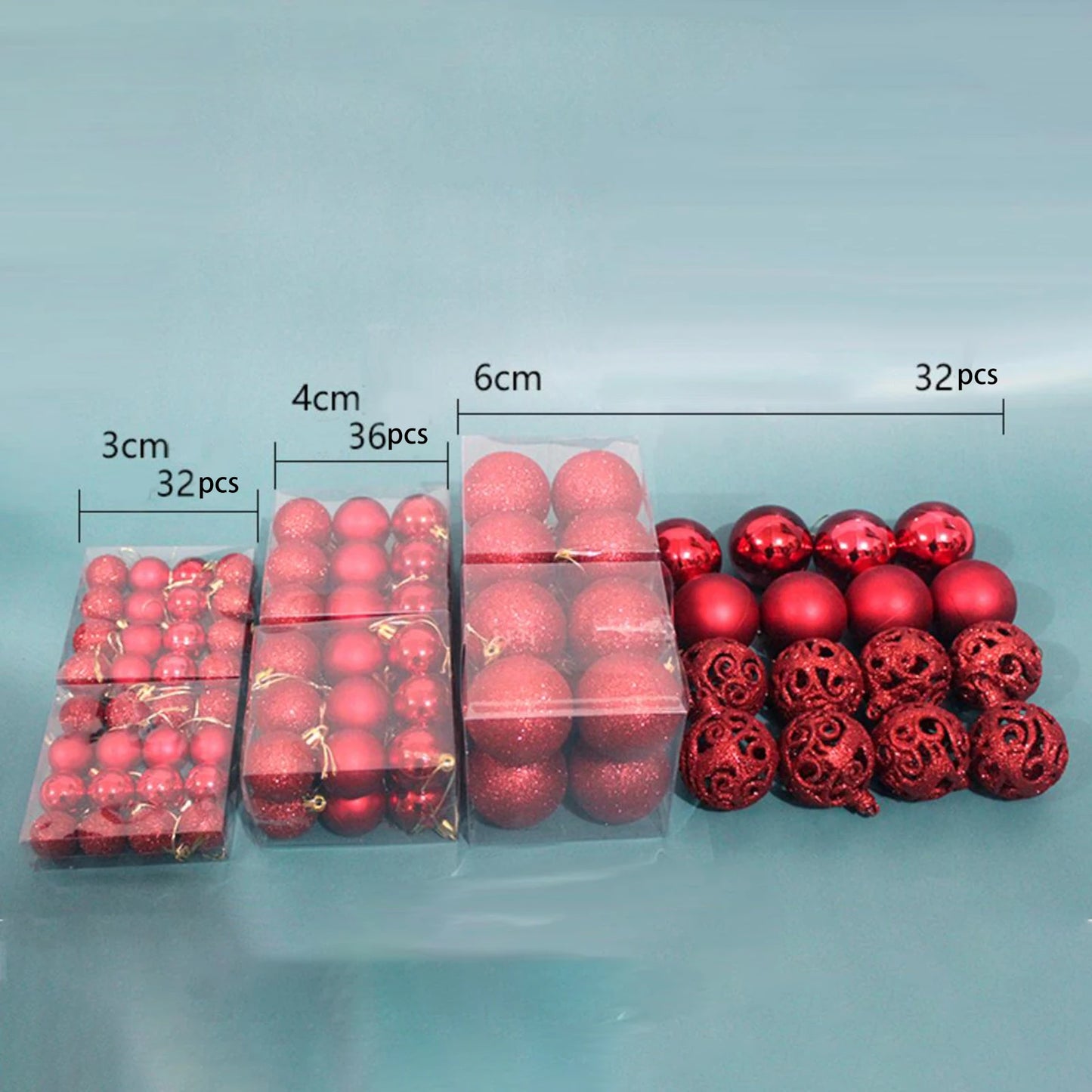 100 Adornos Navideños de Bolas, Irrompibles, para Decorar el Árbol de Navidad, Aniversarios, Bodas, Fiestas y Vacaciones