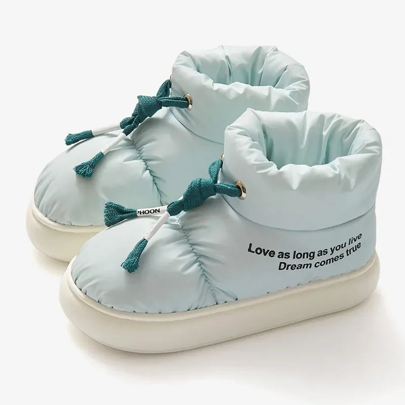 Women New Warm Snow Boots Women Waterproof Winter Sports Cotton Boots Comfortable Thick Bottom Plush Lining Cotton Padded Shoes