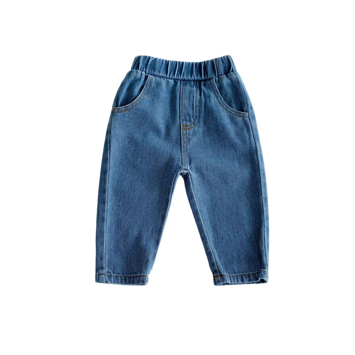 Pantalones vaqueros de moda coreana para niños, pantalones para bebés, niños y niñas, otoño, casuales, versátiles, unisex, para bebés de 1 a 6 años