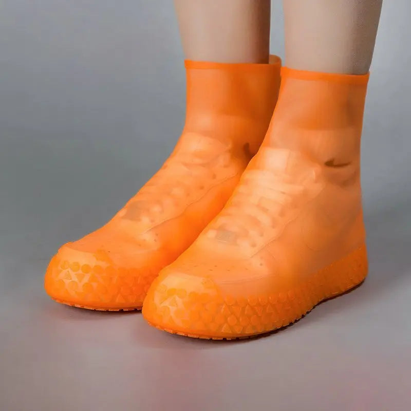 Outdoor Antislip Rain Shoes Shoe Covers Reusable Fashion Waterproof One Size Shoes Protectors Wearable Midcalf Rain Shoes Covers