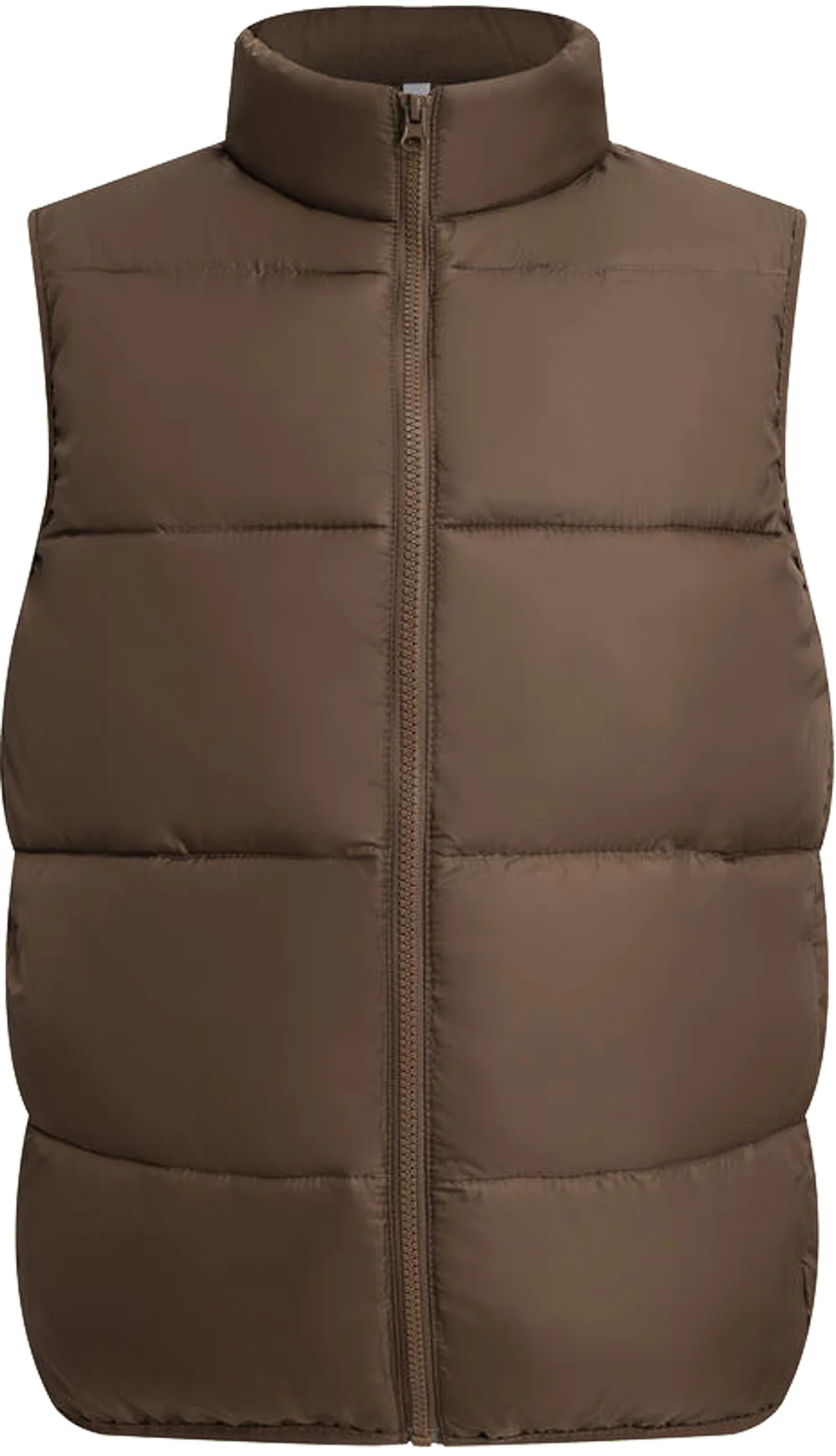 Customized Logo Winter Coat Windproof Vest Thick Stand Up Collar DIY Down Cotton Printing Company Brand Jacket Sleeveless