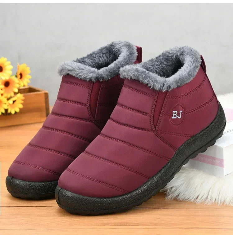 Waterproof Winter Boots for Women New Plush Snow Boots Women Ankle Boots Warm Black Couple Cotton Couples Platform Shoes