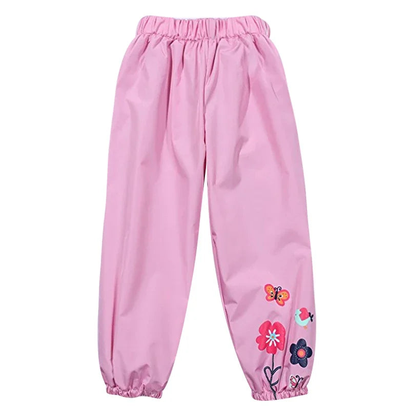 Kid Raincoat Rain Pants Casual Fashion Waterproof Girls Boys Pant Children’s Kids Rain Trousers for 1 2 3 4 Years