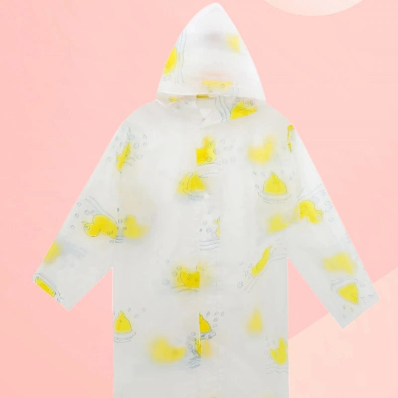 Kids Rain Coat for Girls Boys Cartoon Toddler Rain Wear Children Transparent Waterproof Raincoat Jacket Mermaid Poncho