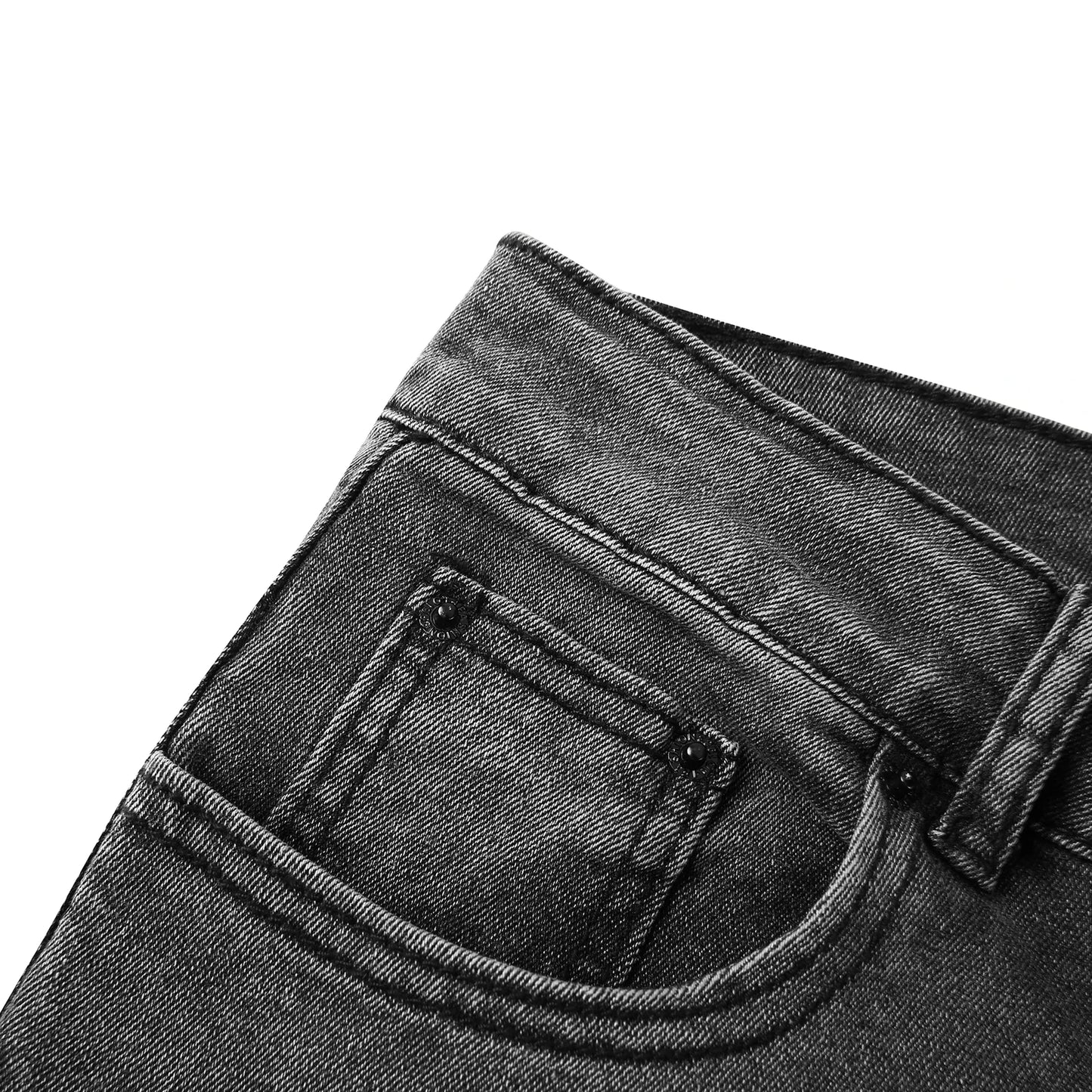 2025 New Men Slim Biker Ripped Long Denim Trousers Skinny Jeans Side Straps Zips Male Jogging Pants Destroyed Stretchy Pants