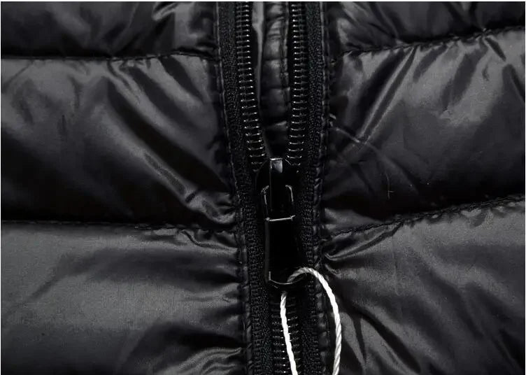 2024 Fall And Winter New Collar Lightweith Warm Down Jacket Royal Blue Black Gray Green Male Down-Filled Coat  Large Size Does N
