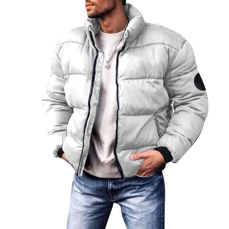 2024 Winter New Men's Cotton Jacket, Daily Casual Windproof and Cold Proof Warm Cotton Clothing