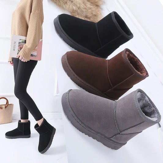 Women Snow Boots Australia Classic  Women Ankle Boots Customized Winter Faux Fur Women Shoes