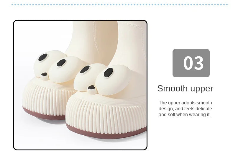 Botas de lluvia para mujer, impermeables, ligeras, con ojales grandes y asas fáciles de poner, resistentes al agua, de altura media.