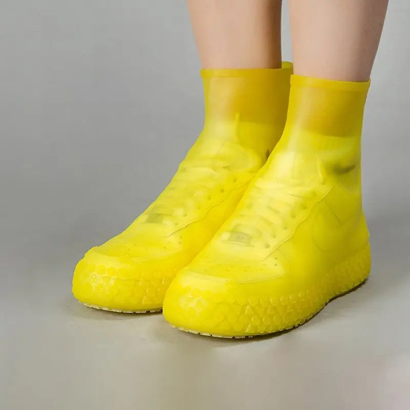 Outdoor Antislip Rain Shoes Shoe Covers Reusable Fashion Waterproof One Size Shoes Protectors Wearable Midcalf Rain Shoes Covers