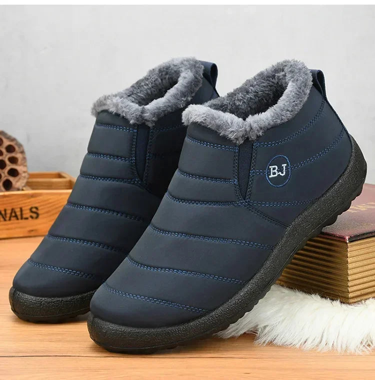Waterproof Winter Boots for Women New Plush Snow Boots Women Ankle Boots Warm Black Couple Cotton Couples Platform Shoes