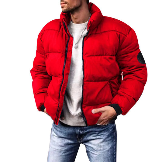 2024 Winter New Men's Cotton Jacket, Daily Casual Windproof and Cold Proof Warm Cotton Clothing