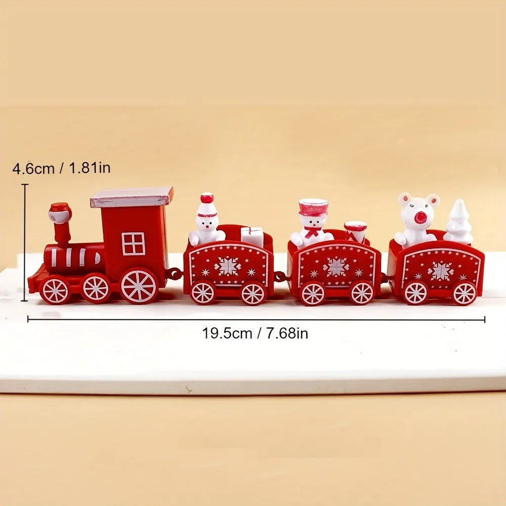 Christmas Plastic Train Merry Christmas Decorations for Home 2025 Xmas Tree Ornament Navidad Noel Happy New Year Kids Gifts 2026