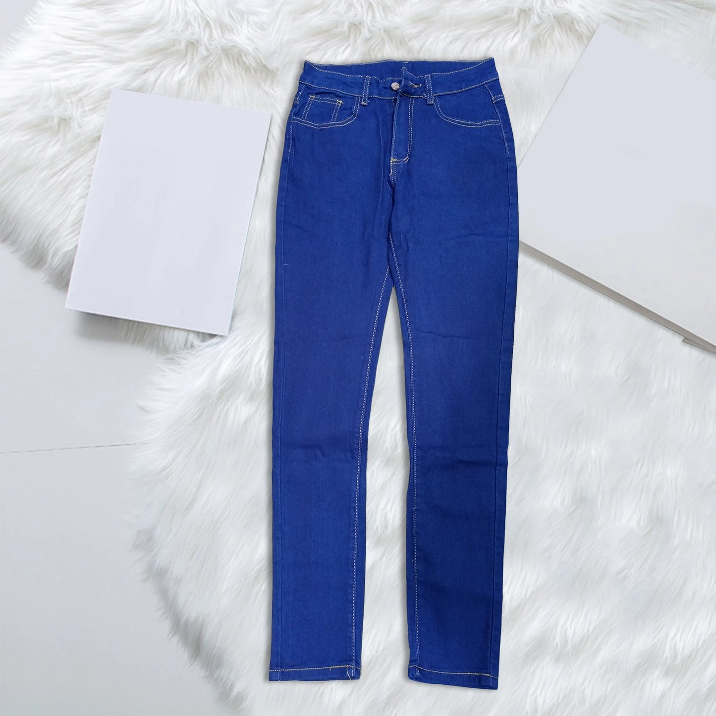 Pantalones vaqueros de cintura alta para mujer, ajustados, informales, de oficina, con realce de glúteos, elásticos, para primavera y verano 2024