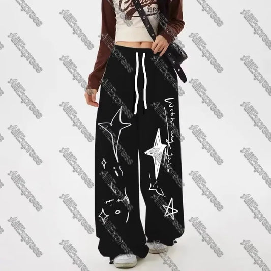 Women's Loose Street Style Hip Hop Dance Pants Jazz Casual Wide Leg Trousers for Female Models Cross-Border E-Commerce
