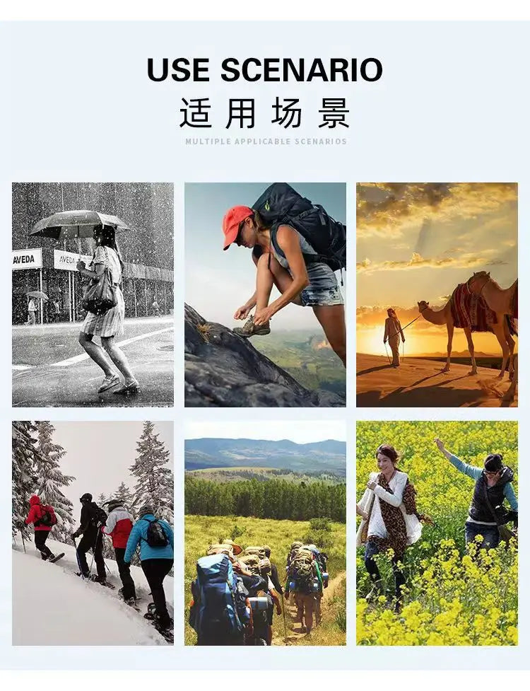 Calzado impermeable y resistente al desgaste para exteriores, botas de ciclismo de caña alta, antideslizantes, con refuerzo grueso y resistentes a la arena, para hombre y mujer.