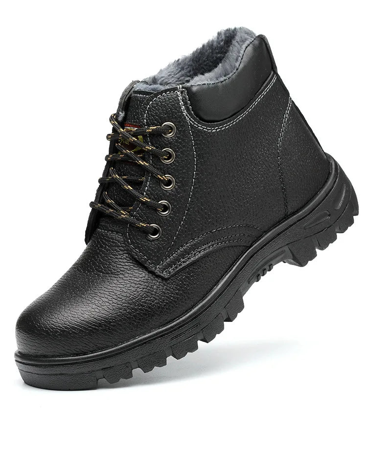 Botas de seguridad para hombre, indestructibles, con puntera de acero, impermeables, resistentes al desgaste y a los impactos.