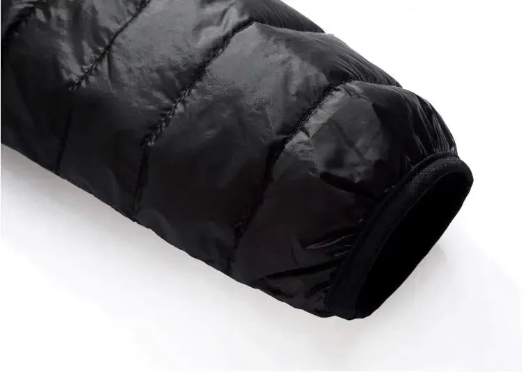 2024 Fall And Winter New Collar Lightweith Warm Down Jacket Royal Blue Black Gray Green Male Down-Filled Coat  Large Size Does N