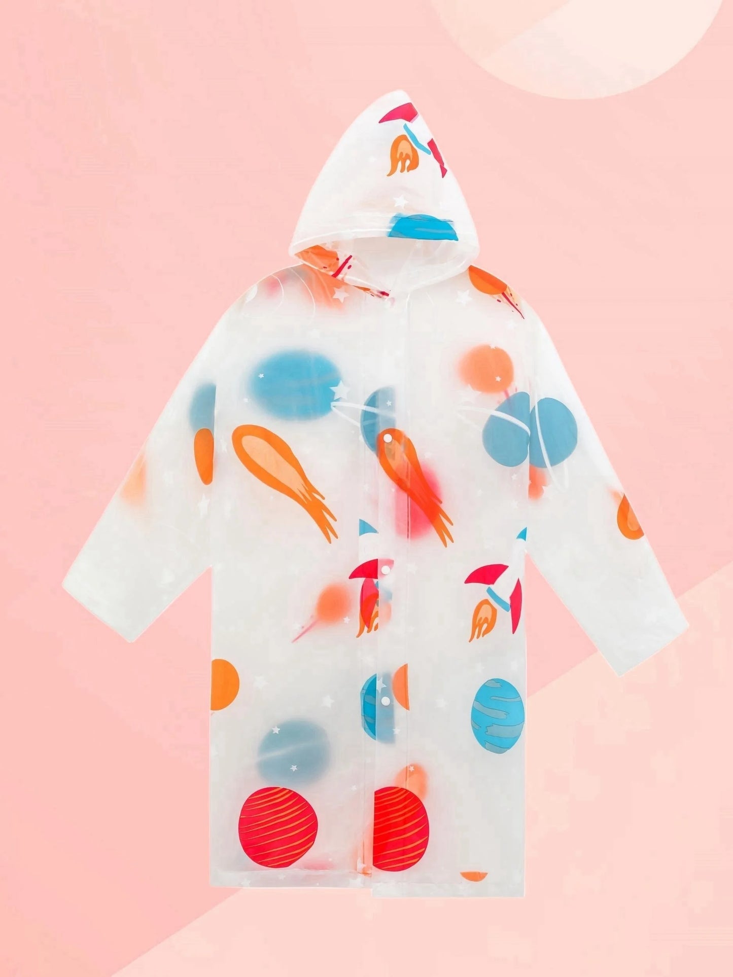 Kids Rain Coat for Girls Boys Cartoon Toddler Rain Wear Children Transparent Waterproof Raincoat Jacket Mermaid Poncho