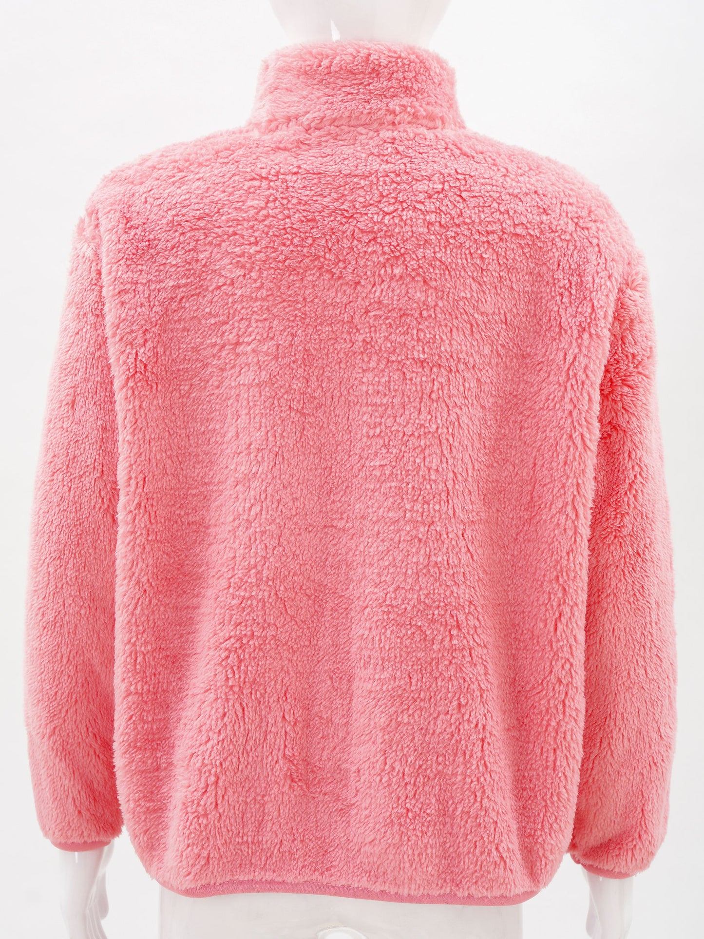 2022 Autumn Winter Girls Boys Casual Soft Warm Long Sleeve Coat Baby Kids Children Fleece Jacket Plush Zipper Closure Outerwear