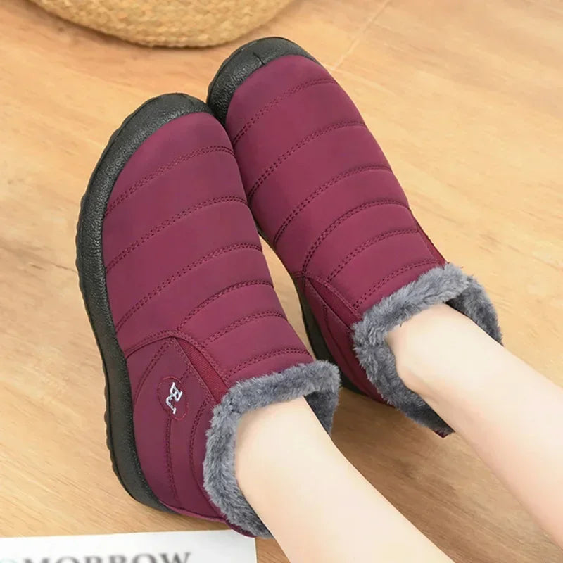 Waterproof Winter Boots for Women New Plush Snow Boots Women Ankle Boots Warm Black Couple Cotton Couples Platform Shoes