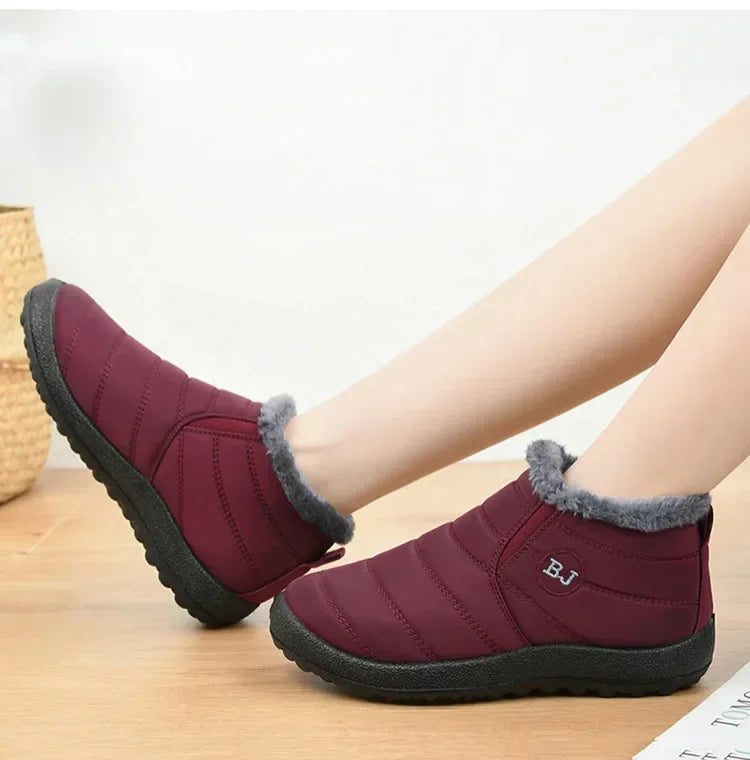 Waterproof Winter Boots for Women New Plush Snow Boots Women Ankle Boots Warm Black Couple Cotton Couples Platform Shoes